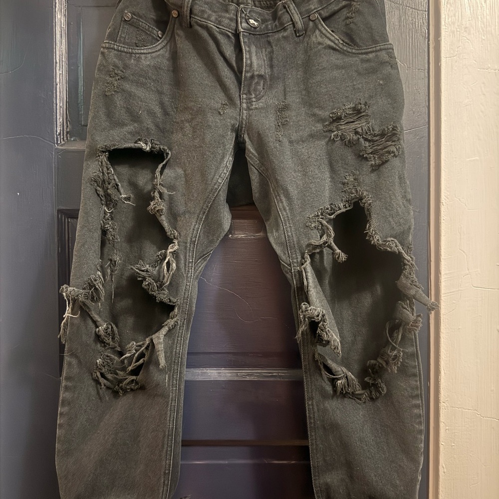 One Teaspoon Charcoal Denim Pants